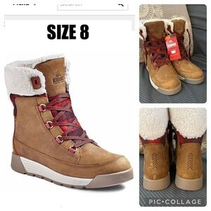 Kodiak women's winter Rosseau Tan lace up boots Size US 8 waterproof
